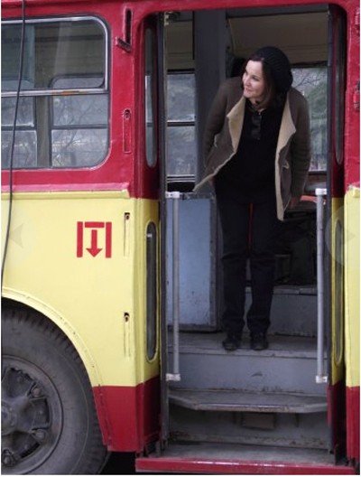 Татьяна Друбич покаталась по Ялте в стареньком троллейбусе (ФОТО), фото-2