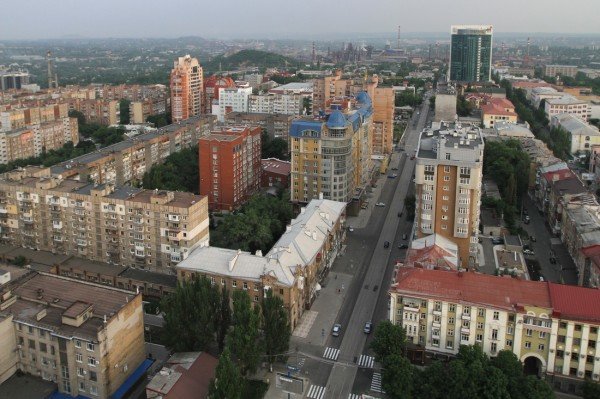 Закат в Донецке с высоты птичьего полета (фото), фото-1 Закат в Донецке с высоты птичьего полета (фото), фото-1