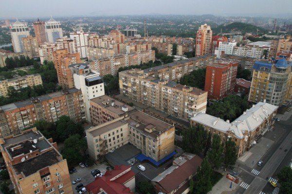 Закат в Донецке с высоты птичьего полета (фото), фото-2 Закат в Донецке с высоты птичьего полета (фото), фото-2