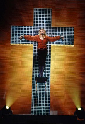 madonna-on-a-cross