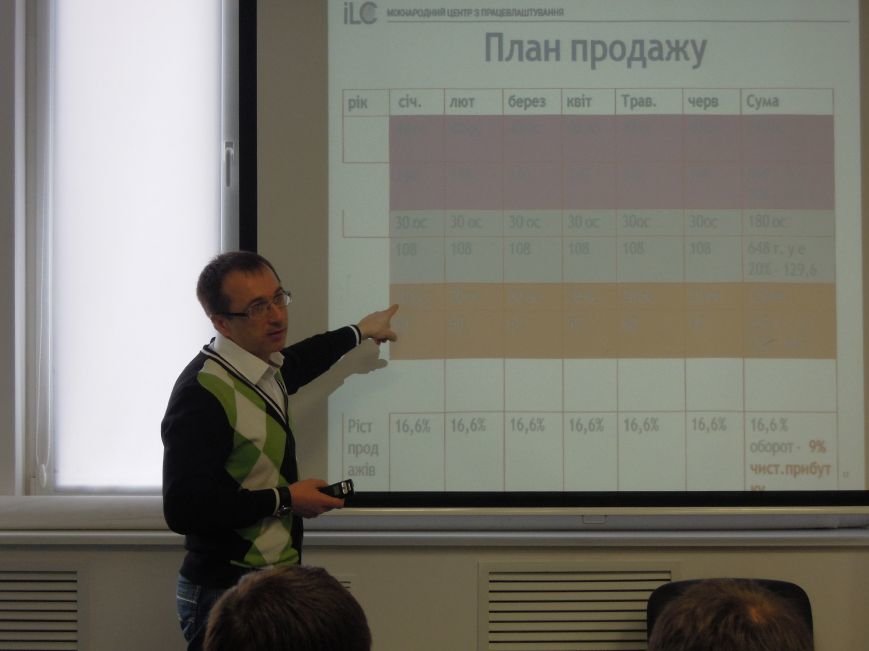 Геннадій Шелудько презентує завдання на “Школі управління продажем” Геннадій Шелудько презентує завдання на “Школі управління продажем”