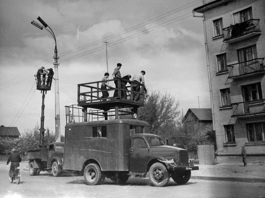 монтаж контактной сети весна 1964 монтаж контактной сети весна 1964