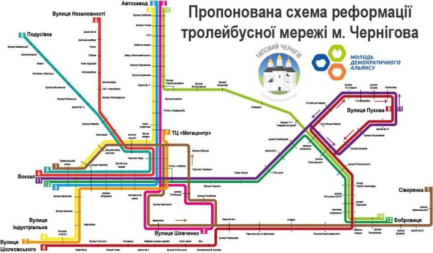 тролейбусна схема тролейбусна схема