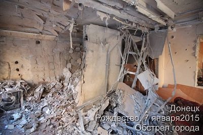 Рождественские «подарки». Обстрел Донецка 7 января (фото) (фото) - фото 2