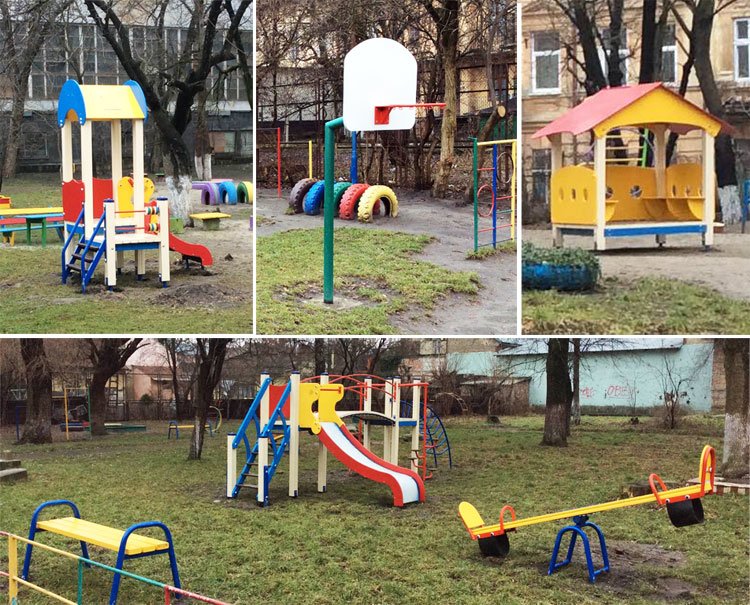 У трьох львівських садочках встановили нові майданчики за 99 тисяч гривень (фото) - фото 1 У трьох львівських садочках встановили нові майданчики за 99 тисяч гривень (фото) - фото 1