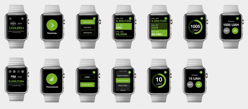 ПриватБaнк розробив прототип Приват24 на Apple Watch (фото) - фото 1 ПриватБaнк розробив прототип Приват24 на Apple Watch (фото) - фото 1