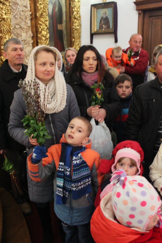 Житомиряни легенько били один одного освяченою вербою (фото) - фото 1 Житомиряни легенько били один одного освяченою вербою (фото) - фото 1