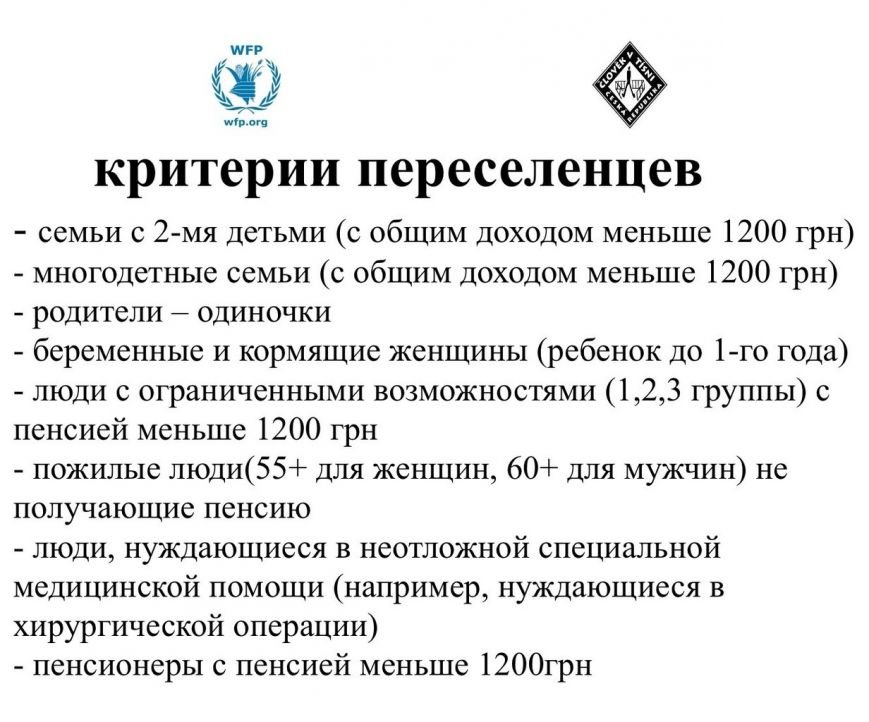 В Доброполье будет проходить выдача ваучеров от Чешской гуманитарной организации «Человек в беде» (фото) - фото 1 В Доброполье будет проходить выдача ваучеров от Чешской гуманитарной организации «Человек в беде» (фото) - фото 1