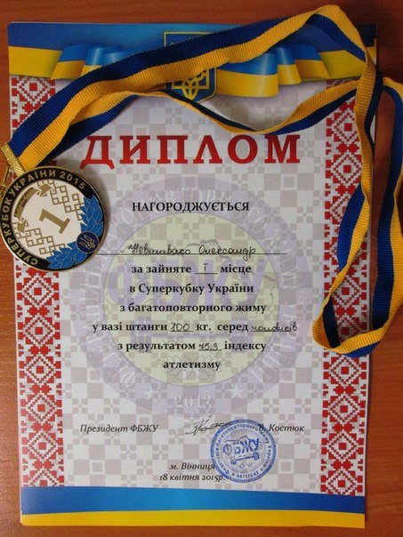 Кременчугский спортсмен выиграл винницкий чемпионат и установил новый национальный рекорд (фото) - фото 1 Кременчугский спортсмен выиграл винницкий чемпионат и установил новый национальный рекорд (фото) - фото 1