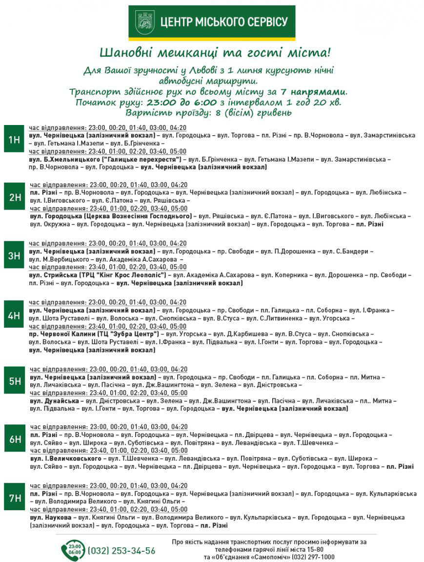 Сьогодні у Львові розпочинають курсувати нічні маршрутки (фото) - фото 1 Сьогодні у Львові розпочинають курсувати нічні маршрутки (фото) - фото 1