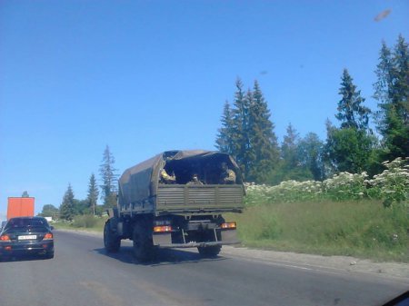Очевидці зафіксували колону бронетехніки, що рухалася у напрямку Мукачева (ФОТО+ВІДЕО) (фото) - фото 5 Очевидці зафіксували колону бронетехніки, що рухалася у напрямку Мукачева (ФОТО+ВІДЕО) (фото) - фото 5