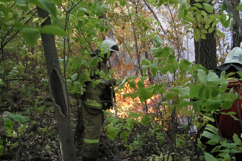 В Волгоградской области продолжается борьба с огнем