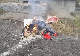 В Артемовске-Бахмуте во время пожара погиб мужчина (фото) - фото 1 В Артемовске-Бахмуте во время пожара погиб мужчина (фото) - фото 1