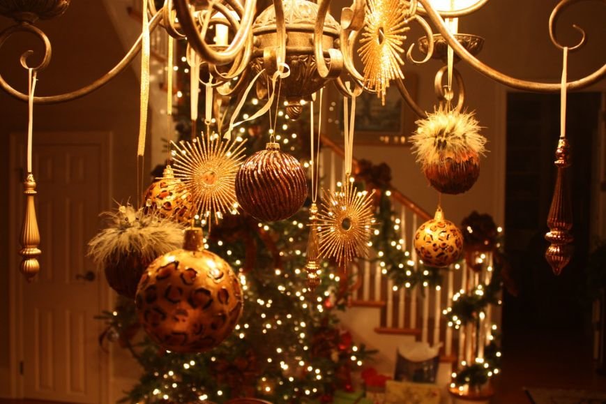 christmas chandelier a christmas chandelier a