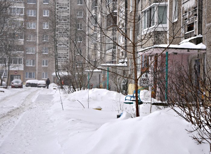 Циклон в Новополоцке: фоторепортаж с городских улиц (фото) - фото 1