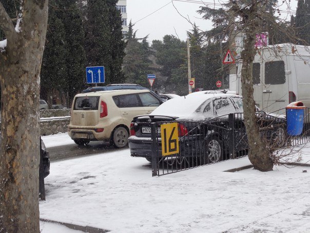 Такого снегопада... В Ялте как всегда не ждали (фото) - фото 5 Такого снегопада... В Ялте как всегда не ждали (фото) - фото 5