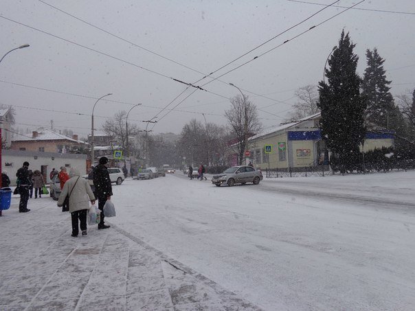 Такого снегопада... В Ялте как всегда не ждали (фото) - фото 4 Такого снегопада... В Ялте как всегда не ждали (фото) - фото 4