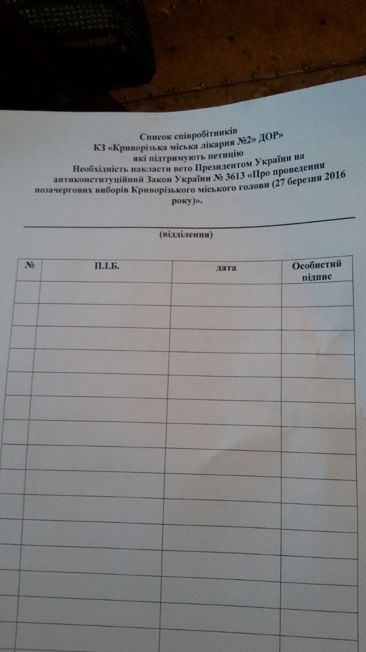 В Кривом Роге сотрудников В Кривом Роге сотрудников