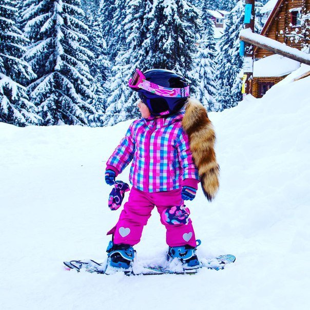 Годовалая девочка из Одессы на сноуборде покоряет вершины Драгобрата (ФОТО, ВИДЕО) (фото) - фото 1