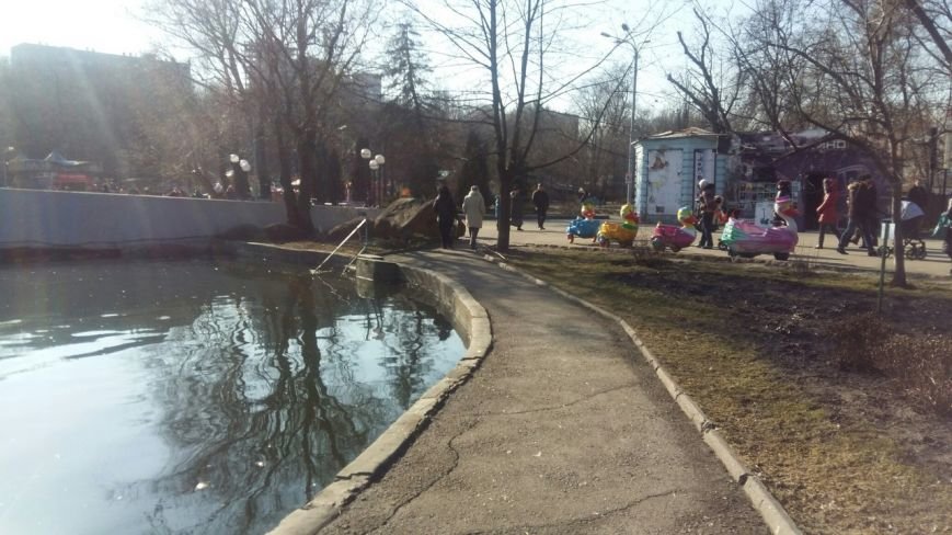 Субботний отдых: пруд в парке Глобы вошел в берега, десятки горожан... Субботний отдых: пруд в парке Глобы вошел в берега, десятки горожан наслаждаются солнечной погодой (ФОТО) (фото) - фото 6