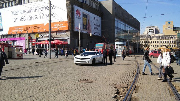 В центре Днепропетровска полицейские оштрафовали В центре Днепропетровска полицейские оштрафовали