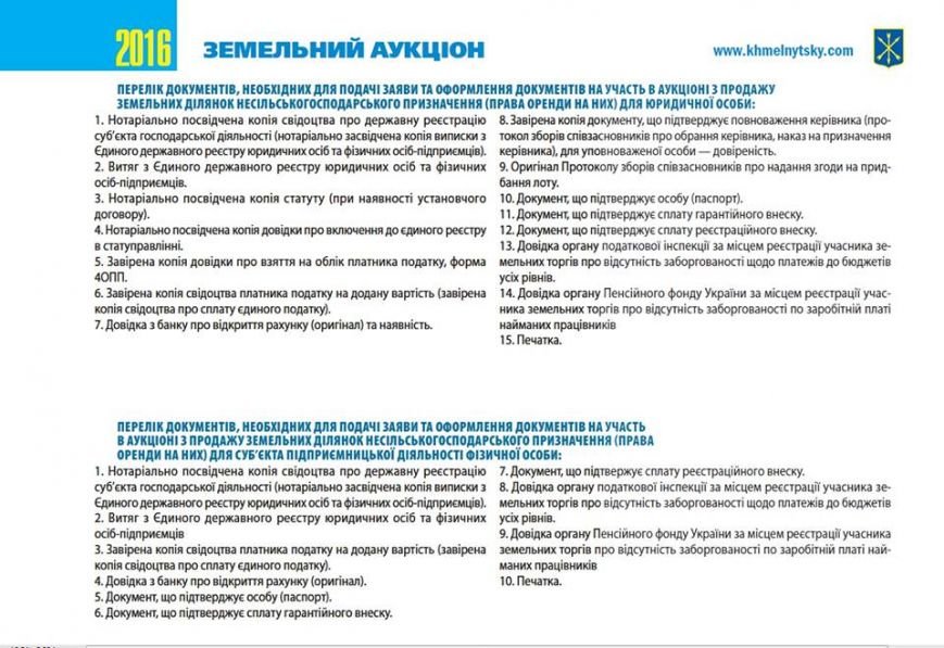 У Хмельницькій міськраді на аукціон виставляють 22 земельн..., фото-17 У Хмельницькій міськраді на аукціон виставляють 22 земельні ділянки (Фото), фото-17