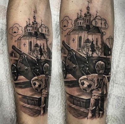 Андрей Ярмоленко сделал татуировку с видом Чернигова (фото) - фото 1 Андрей Ярмоленко сделал татуировку с видом Чернигова (фото) - фото 1