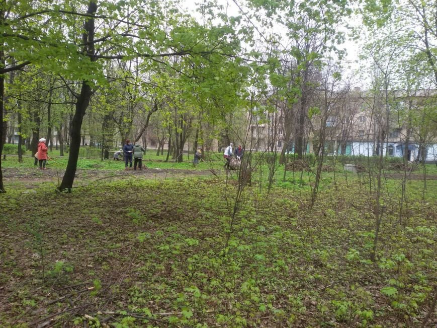 Переселенцы Белицкого благоустраивали городской парк (фото) - фото 1 Переселенцы Белицкого благоустраивали городской парк (фото) - фото 1