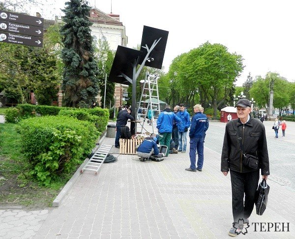 У Тернополі на “сонячному дереві” встановлюють камеру відеоспостереження (фото) (фото) - фото 2 У Тернополі на “сонячному дереві” встановлюють камеру відеоспостереження (фото) (фото) - фото 2