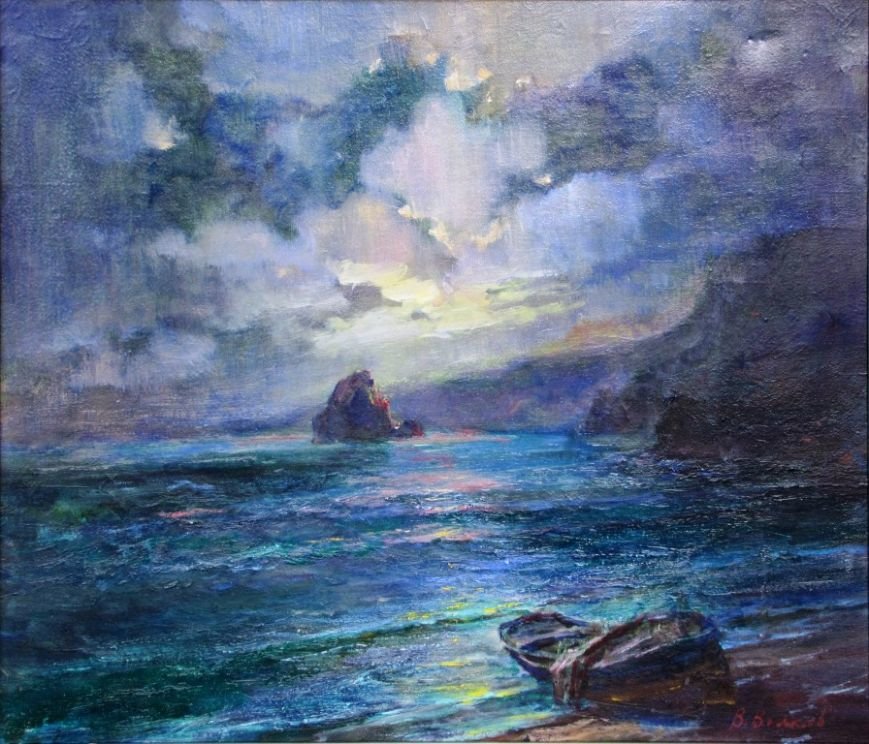 Волков В.Н. Море ночью 1992 хм 60х70 Волков В.Н. Море ночью 1992 хм 60х70