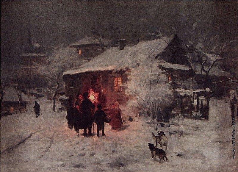 Николай Пимоненко Колядки. вторая половина 1880-х г Николай Пимоненко Колядки. вторая половина 1880-х г