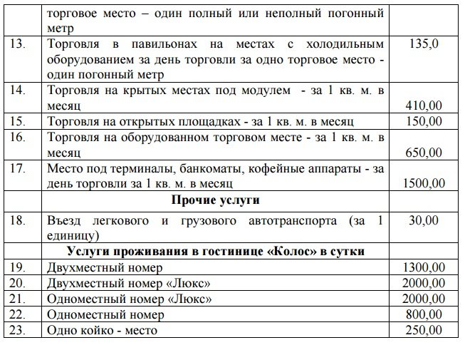 тарифы1 тарифы1