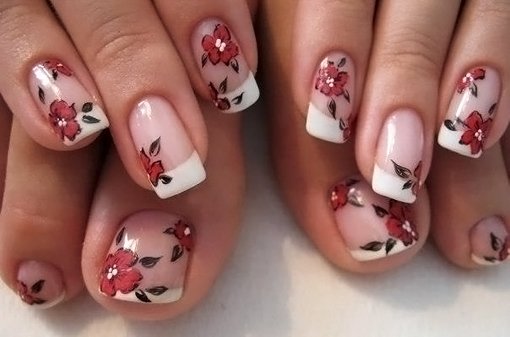 manikjur-i-pedikjur-french-s-risunkom