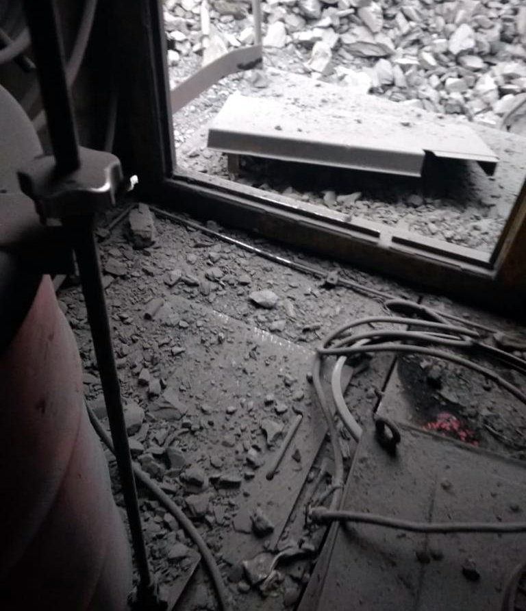 Последствия взрыва на Лебединском ГОКе