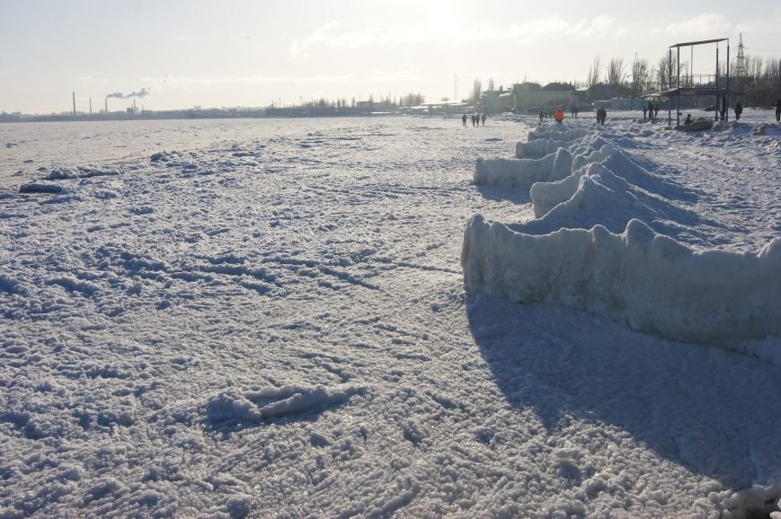 Фото евпатории замерзло море