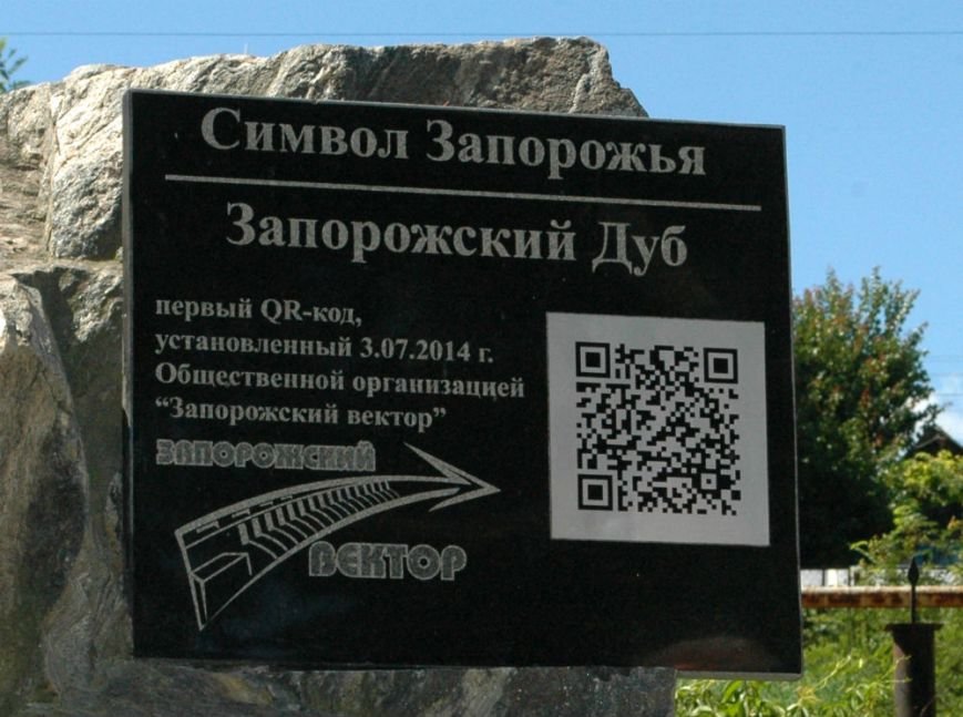 ФОТОФАКТ: Запорожскому дубу присвоили туристический QR-код, фото-2 ФОТОФАКТ: Запорожскому дубу присвоили туристический QR-код, фото-2