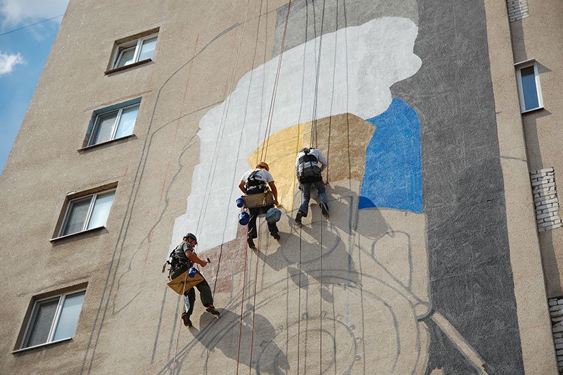 В Белгороде на стене дома по Вокзальной улице появится изоб..., фото-2 В Белгороде на стене дома по Вокзальной улице появится изображение паровоза, фото-2