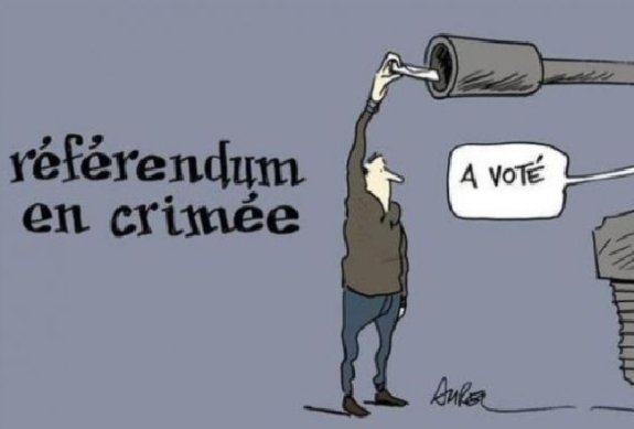 Французский «Charlie Hebdo», в редакции которого произошел теракт, высмеивал референдум в Крыму (ФОТО, ВИДЕО) (фото) - фото 1 Французский «Charlie Hebdo», в редакции которого произошел теракт, высмеивал референдум в Крыму (ФОТО, ВИДЕО) (фото) - фото 1
