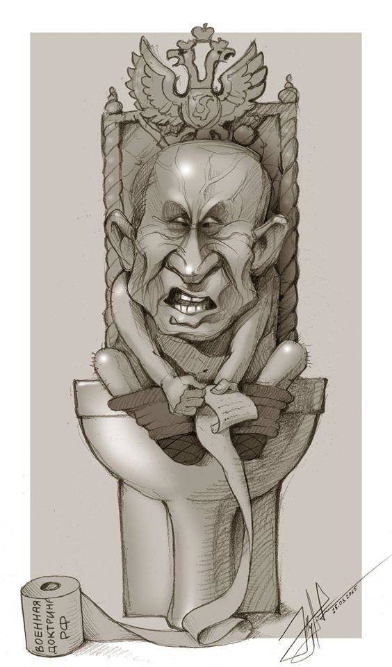 Юрій Журавель намалював нову карикатуру зникнення Путіна (фото) - фото 1