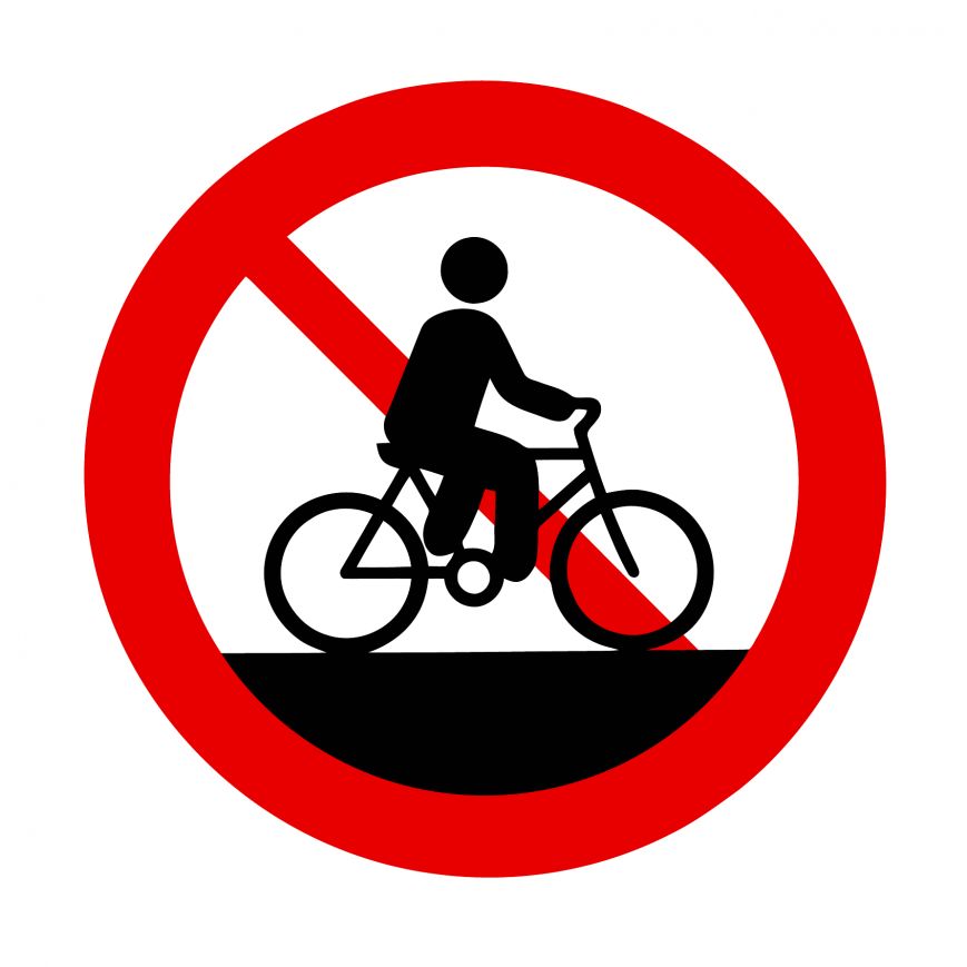 no cycling sign_90673015_0 no cycling sign_90673015_0