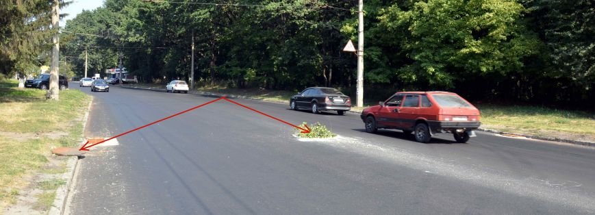 Полтавські відремонтовані дороги стають небезпечними для дорожнього руху. Фотофакт (фото) - фото 5 Полтавські відремонтовані дороги стають небезпечними для дорожнього руху. Фотофакт (фото) - фото 5