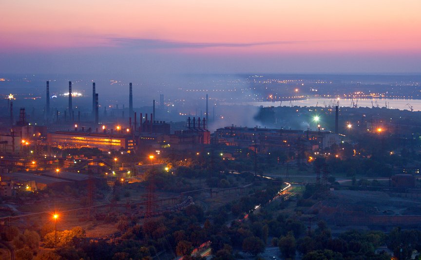 Карта запорожья завод запорожсталь