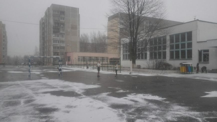 Фотофакт: в Новополоцке идет первый снег (фото) - фото 5
