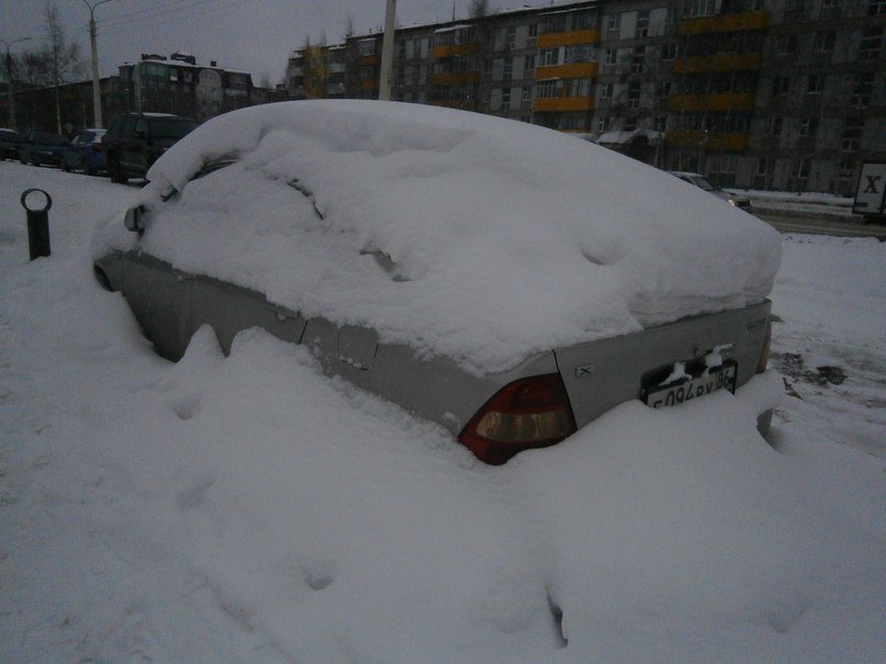 В Нижневартовске чистят снег. И вновь не все автолюбители убирают а... В Нижневартовске чистят снег. И вновь не все автолюбители убирают авто с проезжей части (фото) - фото 1