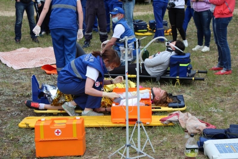 В поселке Коччояг прошли соревнования служб экстренной медицинской помощи, фото-1