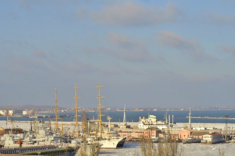 В Одессе льды сковали корабли Военно-морских сил Украины (ФОТО), фото-2